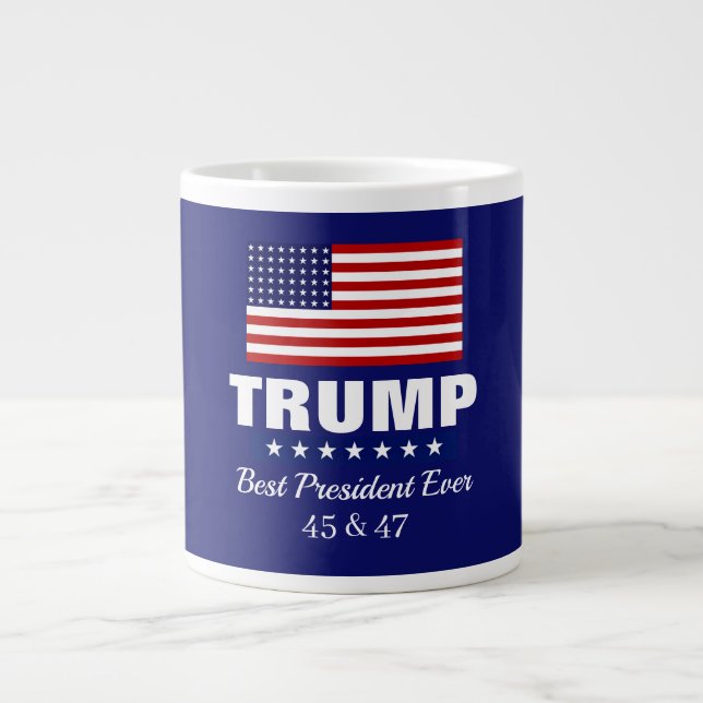 CANECA DE CAFÉ GRANDE DONALD TRUMP BEST PRESIDENT EVER  (Frente)