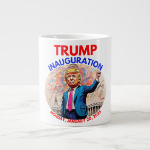 CANECA DE CAFÉ GRANDE DONALD TRUMP INAUGURATION DAY 2025