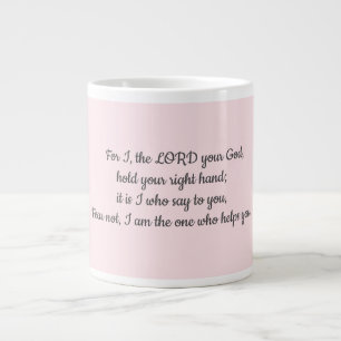 Caneca De Café Grande dons versos de bíblia pastel