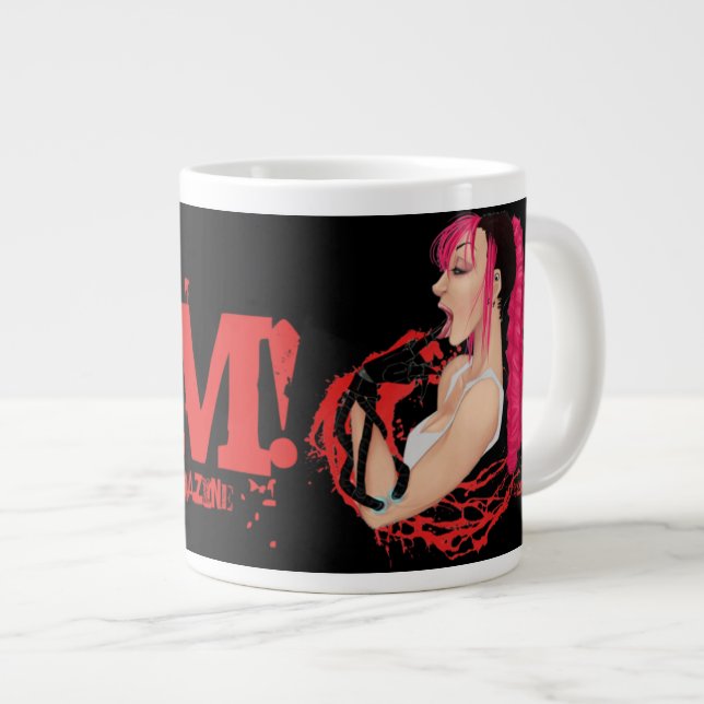 Caneca De Café Grande DOOM! Revista "Z" Mug - 20oz (Frente Esquerda)