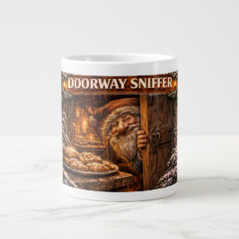 Caneca De Café Grande Doorway Sniffer Icelandic Yule Lad