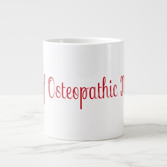 Caneca De Café Grande DR de Medicina Osteopática (Frente)
