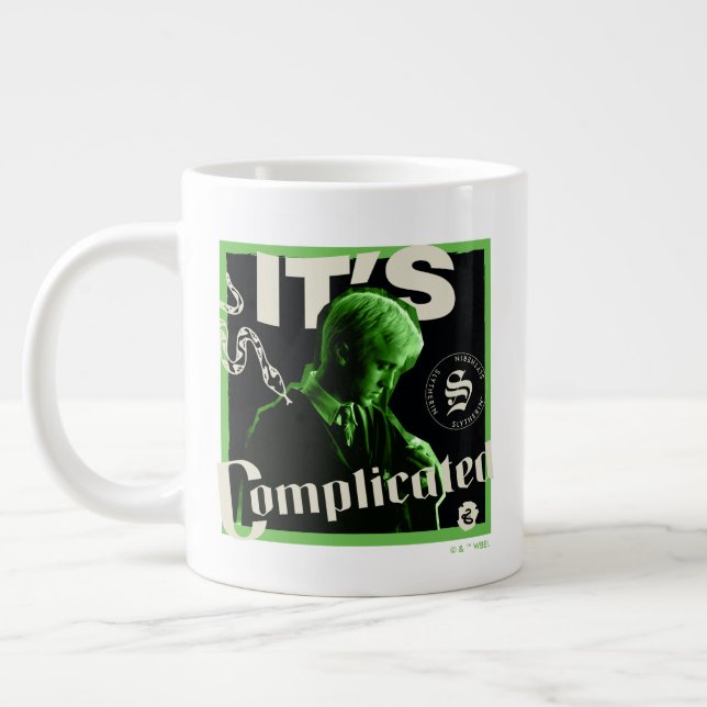 Caneca De Café Grande Draco Malfoy - "É complicado" (Esquerda)