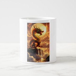 Caneca De Café Grande "Dragon Mug: Sip com força e estilo"