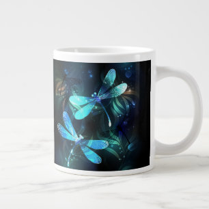 Caneca De Café Grande Dragonflies de lago