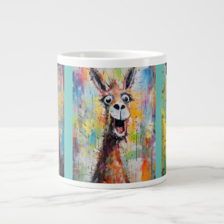 Caneca De Café Grande Drama Lama Personalisierbar Funky Hipster Niedlich