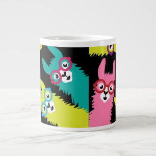 Caneca De Café Grande Drama Llama Colorful Camelid