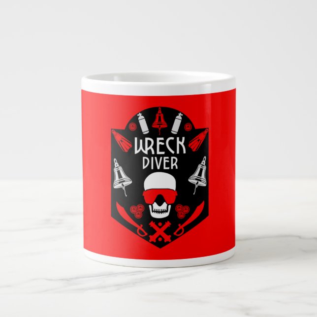 Caneca De Café Grande Drivers de naufrágio (Frente)