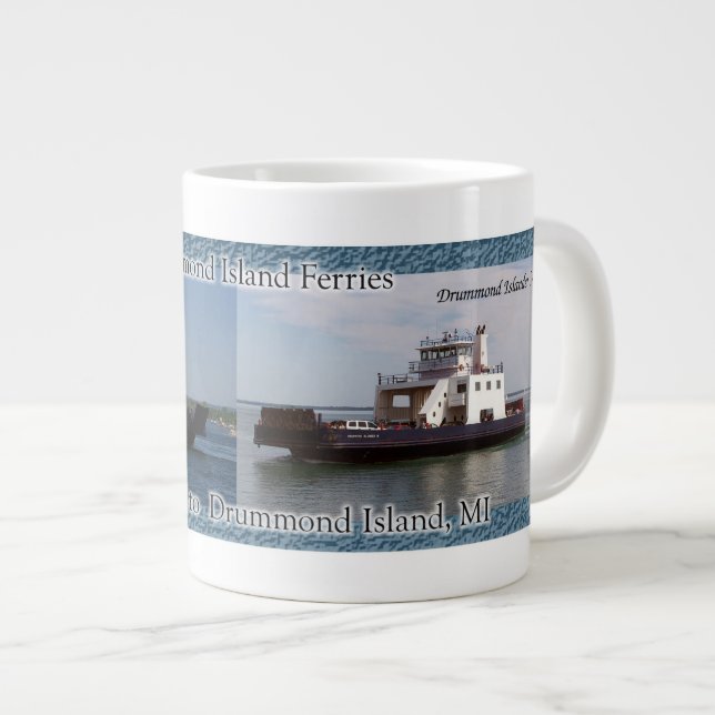 Caneca De Café Grande Drummond Island Ferries jumbo mug (Frente Esquerda)
