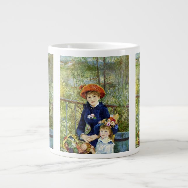 Caneca De Café Grande Duas Irmãs (No Terraço) De Pierre Renoir (Frente)