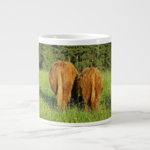 Caneca De Café Grande Duas montanhas de gado na Alta Áustria
