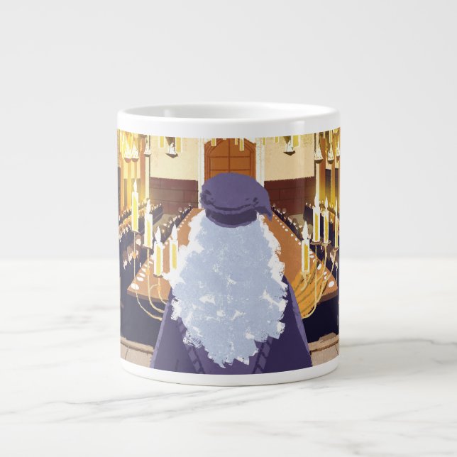 Caneca De Café Grande Dumbledore falando no Excelente Hogwarts Hall (Frente)