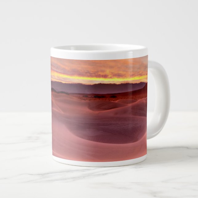 Caneca De Café Grande Dunas de areia rosa, Vale da Morte, CA (Frente Esquerda)