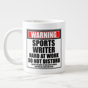 Caneca De Café Grande Duro De Esportivo De Aviso No Trabalho Não Incomo