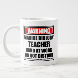 Caneca De Café Grande Duro De Professores De Biologia Marinha No Trabalh