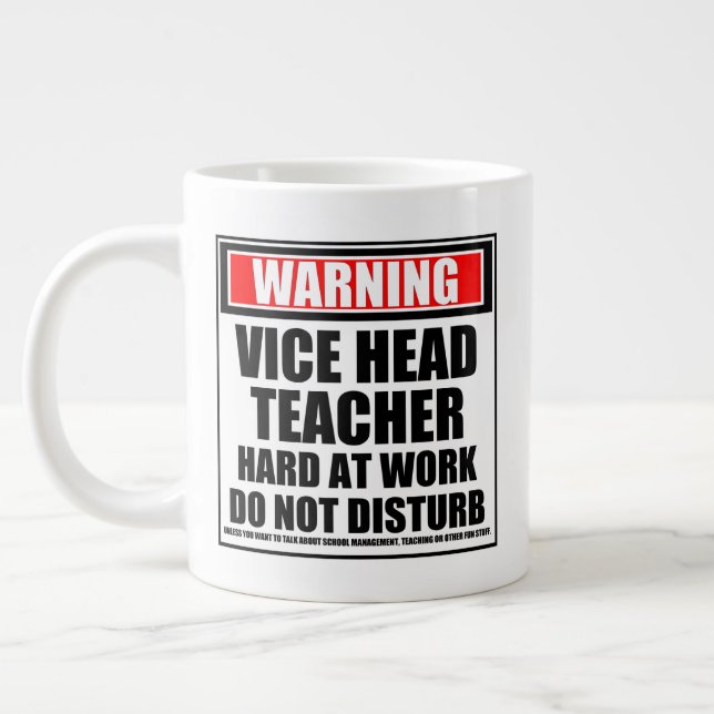 Caneca De Café Grande Duro De Professores Vice-Chefe No Trabalho (Esquerda)