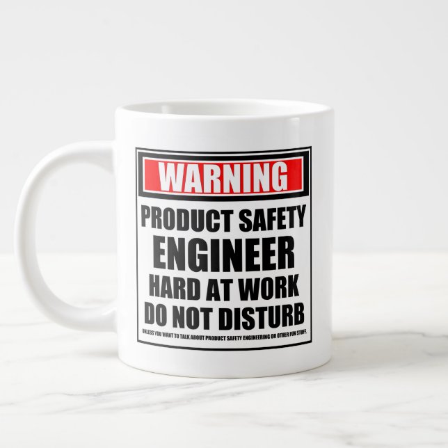 Caneca De Café Grande Duro De Segurança Do Produto No Trabalho (Esquerda)