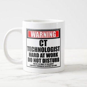 Caneca De Café Grande Duro Tecnológico de Avisos ao Trabalho