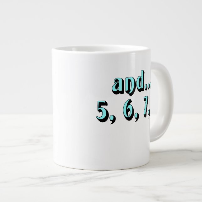 Caneca De Café Grande e...5, 6, 7, 8 (Frente Esquerda)