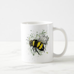 Caneca De Café Grande e Belo Abelhão, Desenho Digital