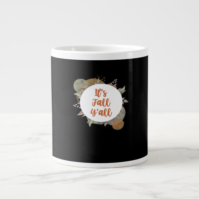 Caneca De Café Grande É Fall Y'all Legal único (Frente)