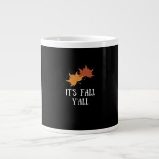 Caneca De Café Grande É Gráfico estético de outono