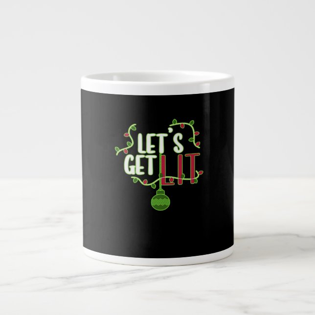 Caneca De Café Grande É Natal - Vamos deixa clássico (Frente)