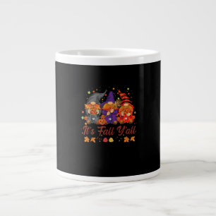 Caneca De Café Grande É o outono de todos os gnomos do Halloween Pumpkin