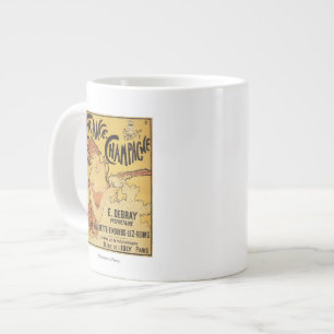 Caneca De Café Grande  E. Poster de Anúncio Debray Champagne