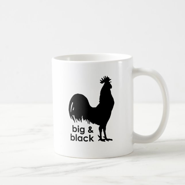 Caneca De Café Grande e Preto (Direita)