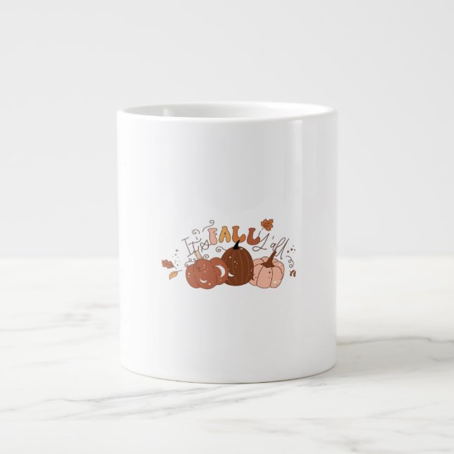 Caneca De Café Grande É Queda Y'all Retro Classic (Frente)