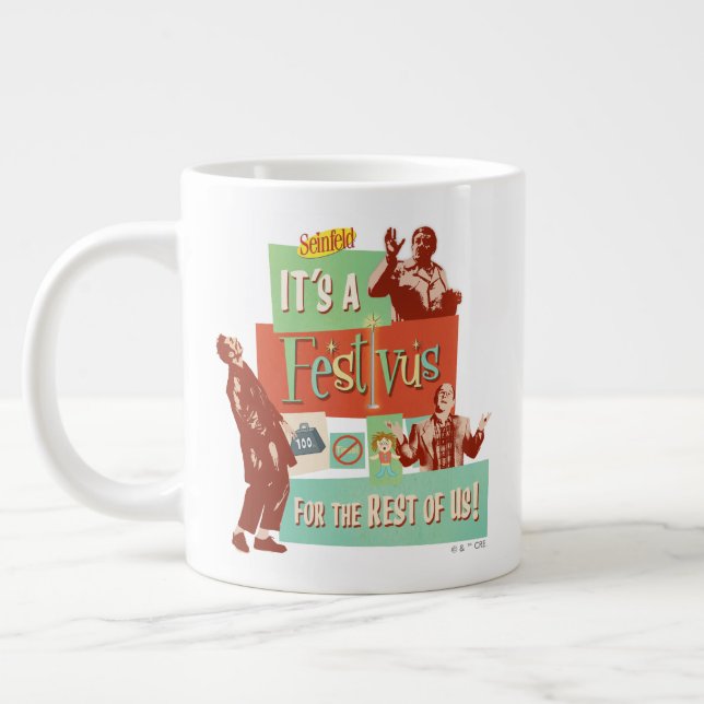 Caneca De Café Grande É um Festivus para o Resto de Nós (Esquerda)