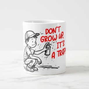 Caneca De Café Grande É uma armadilha