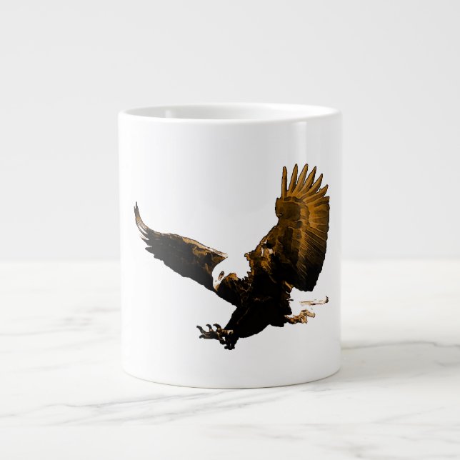 Caneca De Café Grande Eagle Landing (Frente)