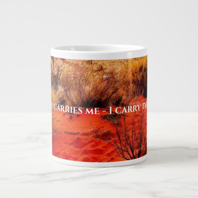 Caneca De Café Grande Earth Element Mug - Earth Carries Me (Frente)