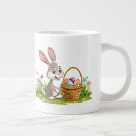 Caneca De Café Grande Easter bunny