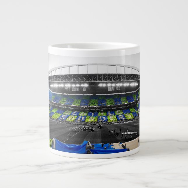Caneca De Café Grande EBFG Blue Forever Green Coffee Mug (Frente)