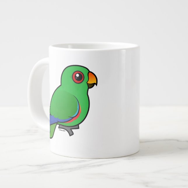 Caneca De Café Grande Eclectus Parrot (Frente Esquerda)