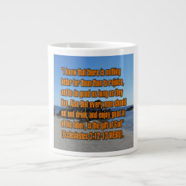 Caneca De Café Grande Eclesiastes 3:12-13 WEBU Mug