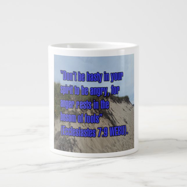 Caneca De Café Grande Eclesiastes 7:9 Mug WEBU (Frente)