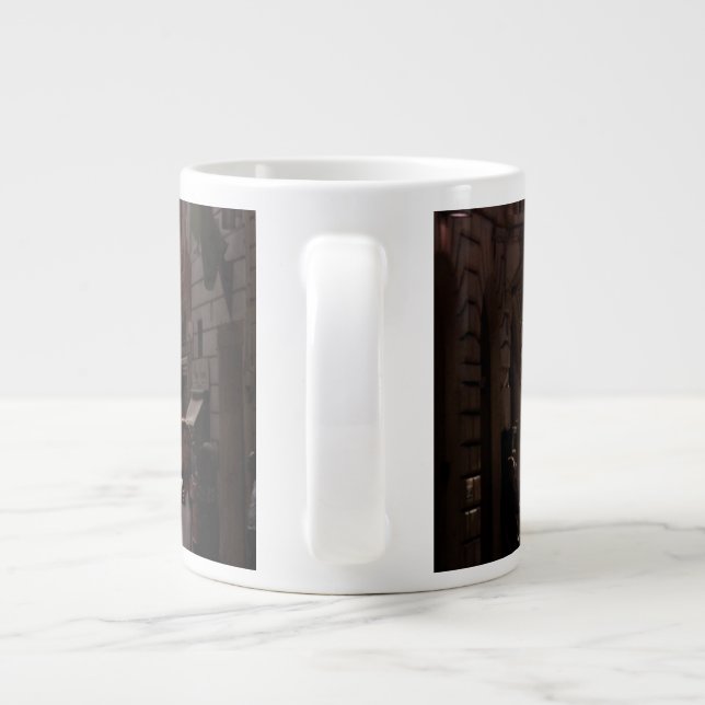 Caneca De Café Grande Edifícios de Nápoles (Nápoles) (Traseira)