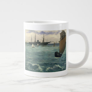 Caneca De Café Grande Edouard Manet Kearsarge em Boulogne