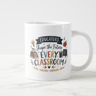 Caneca De Café Grande Educadores Moldam o Futuro