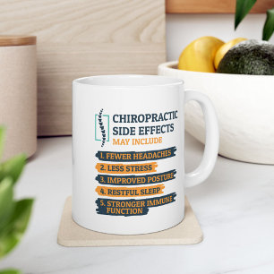 Caneca De Café Grande Efeitos Colaterais da Quiropraxia Lei da Quiroprax