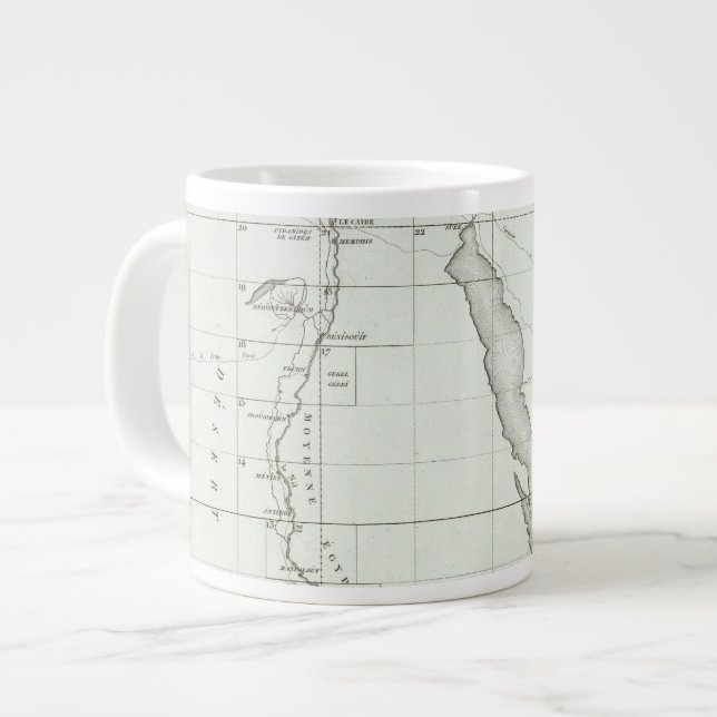 Caneca De Café Grande Egito e Palestina (Frente Esquerda)