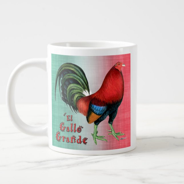 Caneca De Café Grande El Gallo Grande (Esquerda)