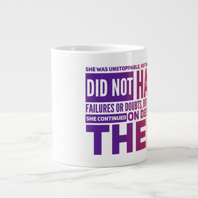 Caneca De Café Grande Ela Jumbo Mug (Frente)