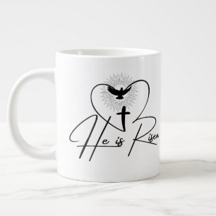 Caneca De Café Grande Ele Está Risen