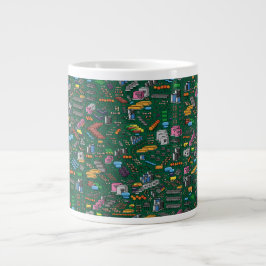 Caneca De Café Grande Electronic Circuit Board
