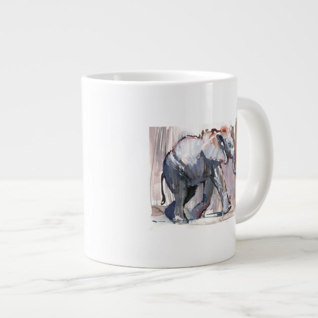 Caneca De Café Grande Elefante 2012 do bebê (Frente Esquerda)